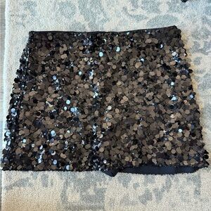 Abercrombie & Fitch Black Sequin Mini Skirt